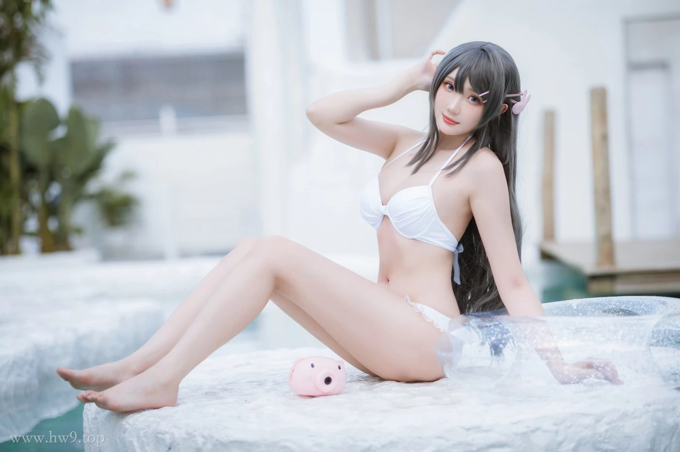 瓜希酱 – NO.092 樱岛麻衣 泳装[28P-46.6M]