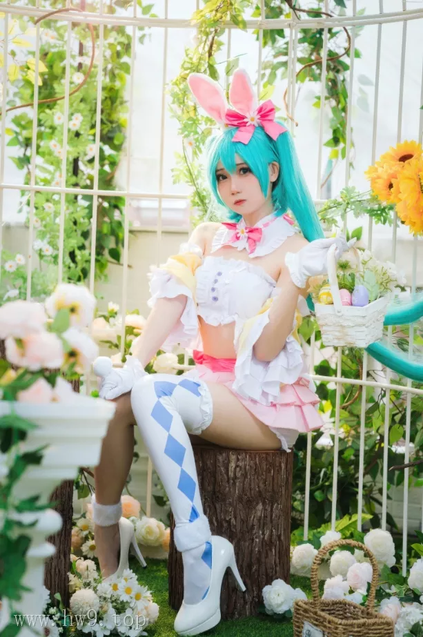 焖焖碳 – NO.050 初音未来 复活节兔子[22P-162.7M]