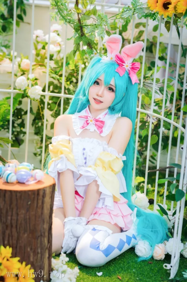 焖焖碳 – NO.050 初音未来 复活节兔子[22P-162.7M]